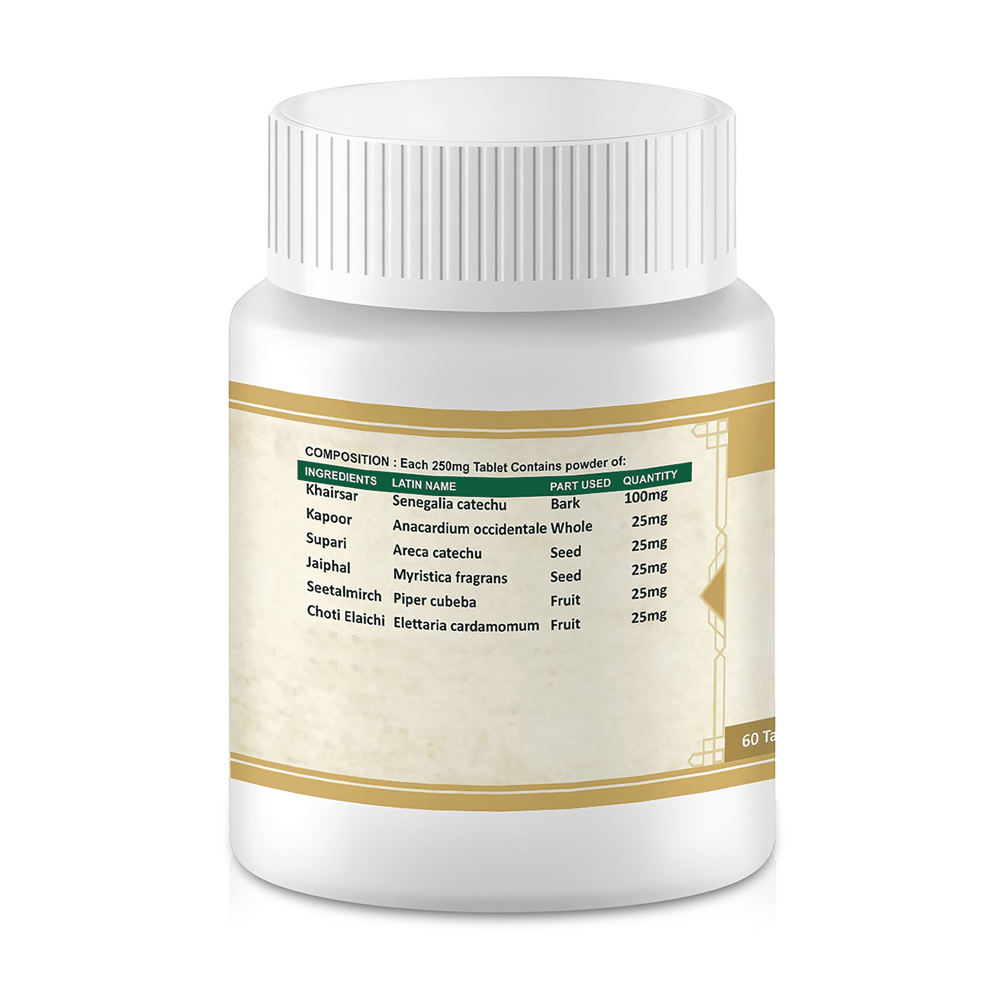Ayurvedic throat care tablets