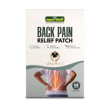 Back Pain Relief Patch | Ayurvedic Herbal Formulation with Gandhpura & Menthol | Daily Care for Back Comfort & Muscle Flexibility | Pack of 5 Patches
