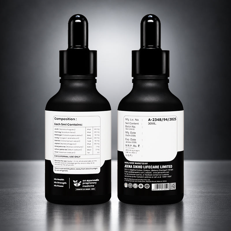 Paurush Oil | Ayurvedic Men’s Stamina, Strength & Vitality