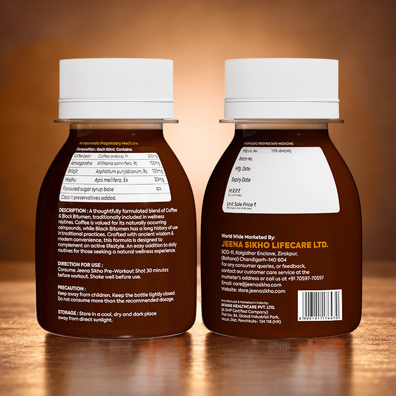 Pre-Workout Shot | Ayurvedic Energy & Stamina Support