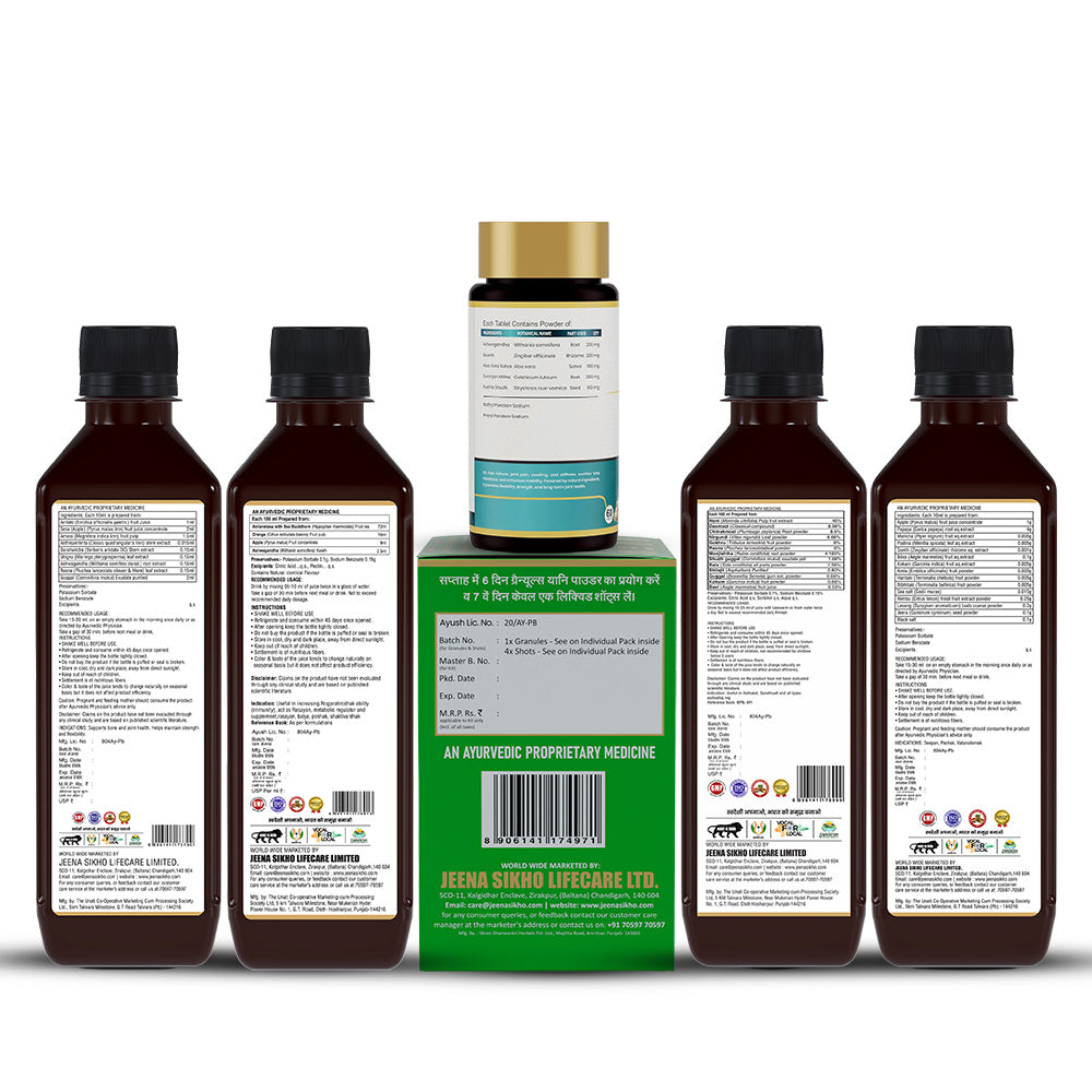 Joint & Digestive Wellness Combo | Asthi Care, Go Flexi, Pet Shuddhi, Ortho Noni, Swarnphalam Amrit Sea Buckthorn & Gut Care | 6 Product Set
