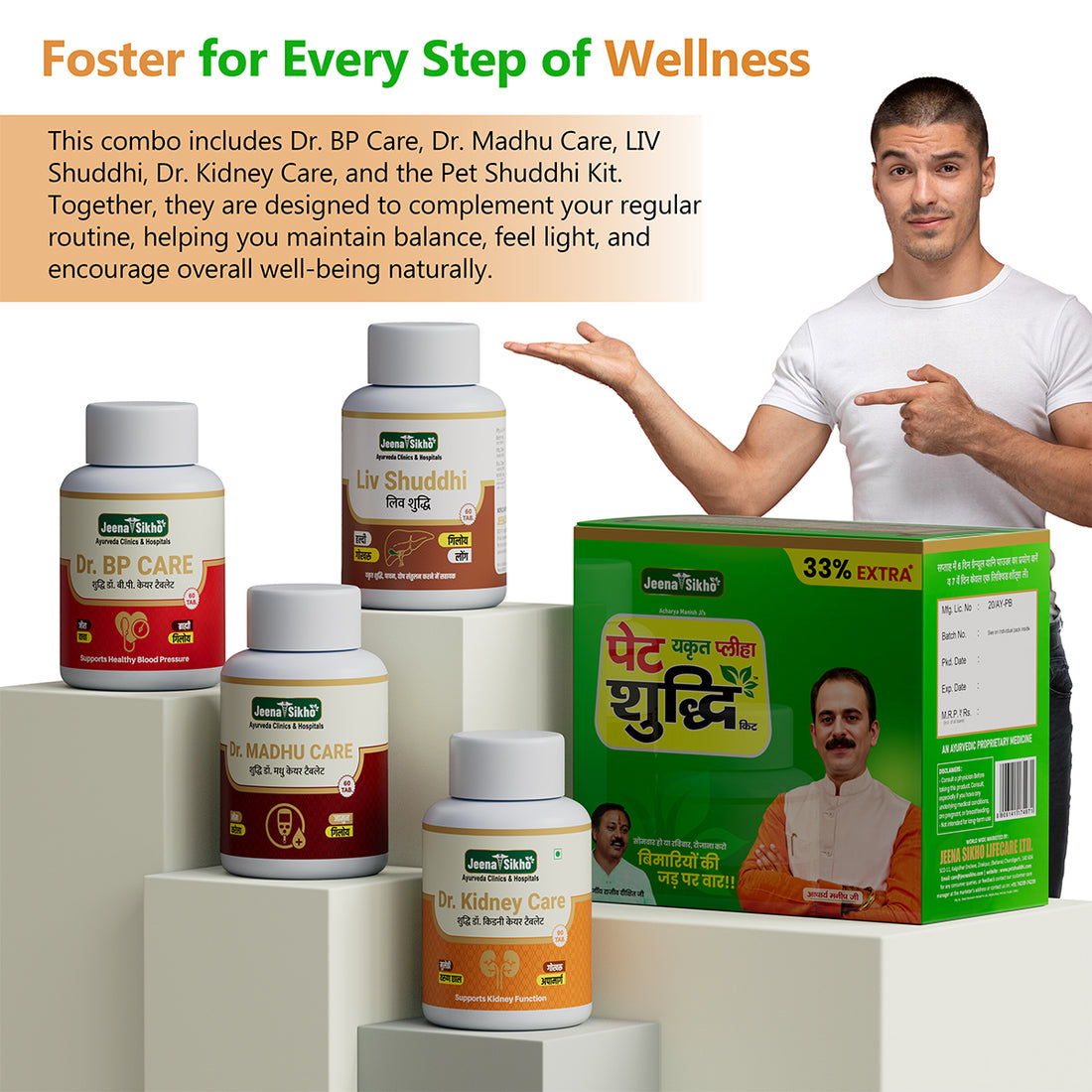 Jeena Sikho Pet Yakrit Pleeha Shuddhi kit | Pet Yakrit Pleeha, Liv Shuddhi, BP Care, Kidney care & Madhu Care