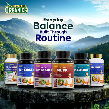 6-in-1 Ayurvedic Tablet Combo | Dr. Liver, Dr. BP Care, Dr. Madhu Care, Dr. Sukoon, Dr. Immune & Dr. Kidney Care | Complete Daily Wellness Routine | With Giloy, Arjun & Ashwagandha
