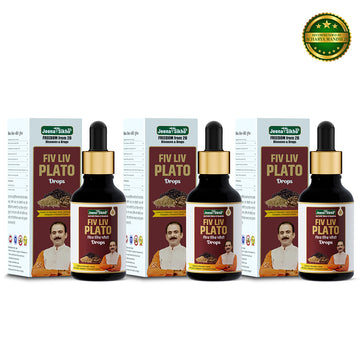 Fiv Liv Plato Drops | Ayurvedic Fever Support Drops for Temperature Balance & Immunity