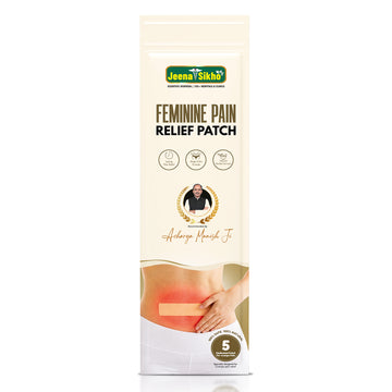 Feminine Pain Relief Patch | Natural Cramp Relief Patch with Menthol & Eucalyptus Oil | Helps Soothe Menstrual Discomfort | 5 Patches