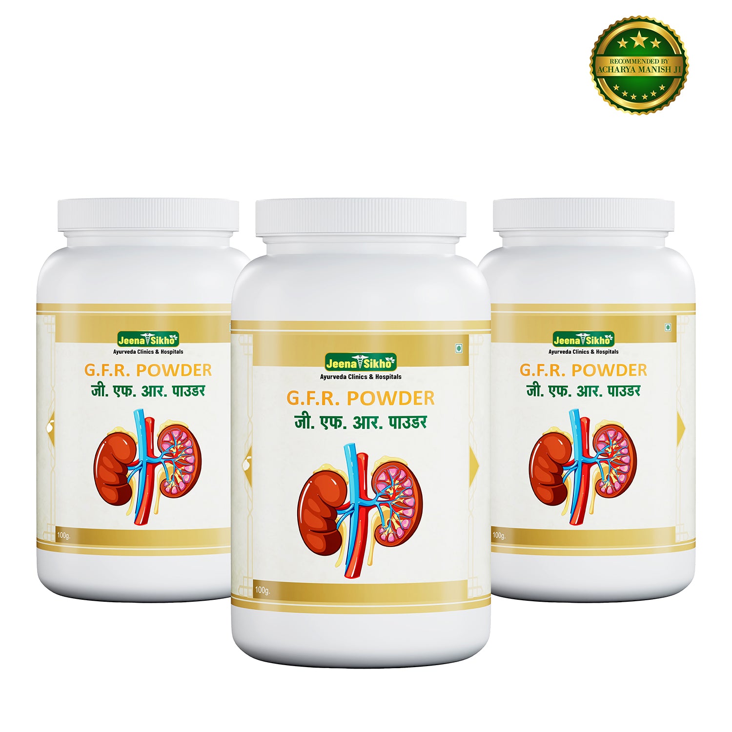GFR Powder Triple Value Pack | Ayurvedic Herbal Kidney Care Powder
