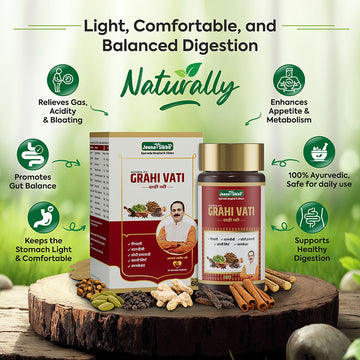 Grahi Vati | Ayurvedic Digestive Support Tablets for Gas & Bloating