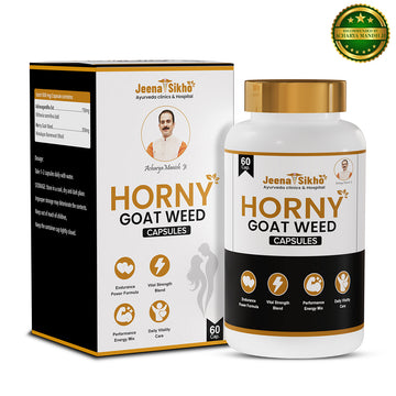Horny Goat Weed Capsules | Herbal Vitality Blend with Ashwagandha | Provides Stamina, Strength & Daily Energy