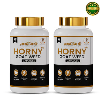 Horny Goat Weed Capsules | Herbal Vitality Blend with Ashwagandha | Provides Stamina, Strength & Daily Energy