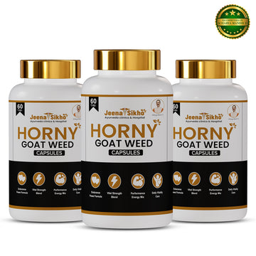 Horny Goat Weed Capsules | Herbal Vitality Blend with Ashwagandha | Provides Stamina, Strength & Daily Energy