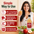 How To Use Apple Cider Vinegar banner showing Simple Way to Use with organic apple cider and ACV benefits