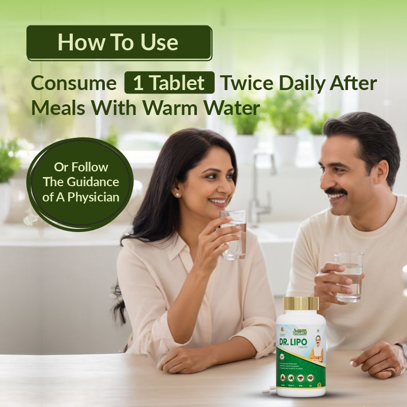 Heart Care Dr Lipo with dosage and warm water steps