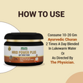 Heart Care powder with dosage and water mixing steps