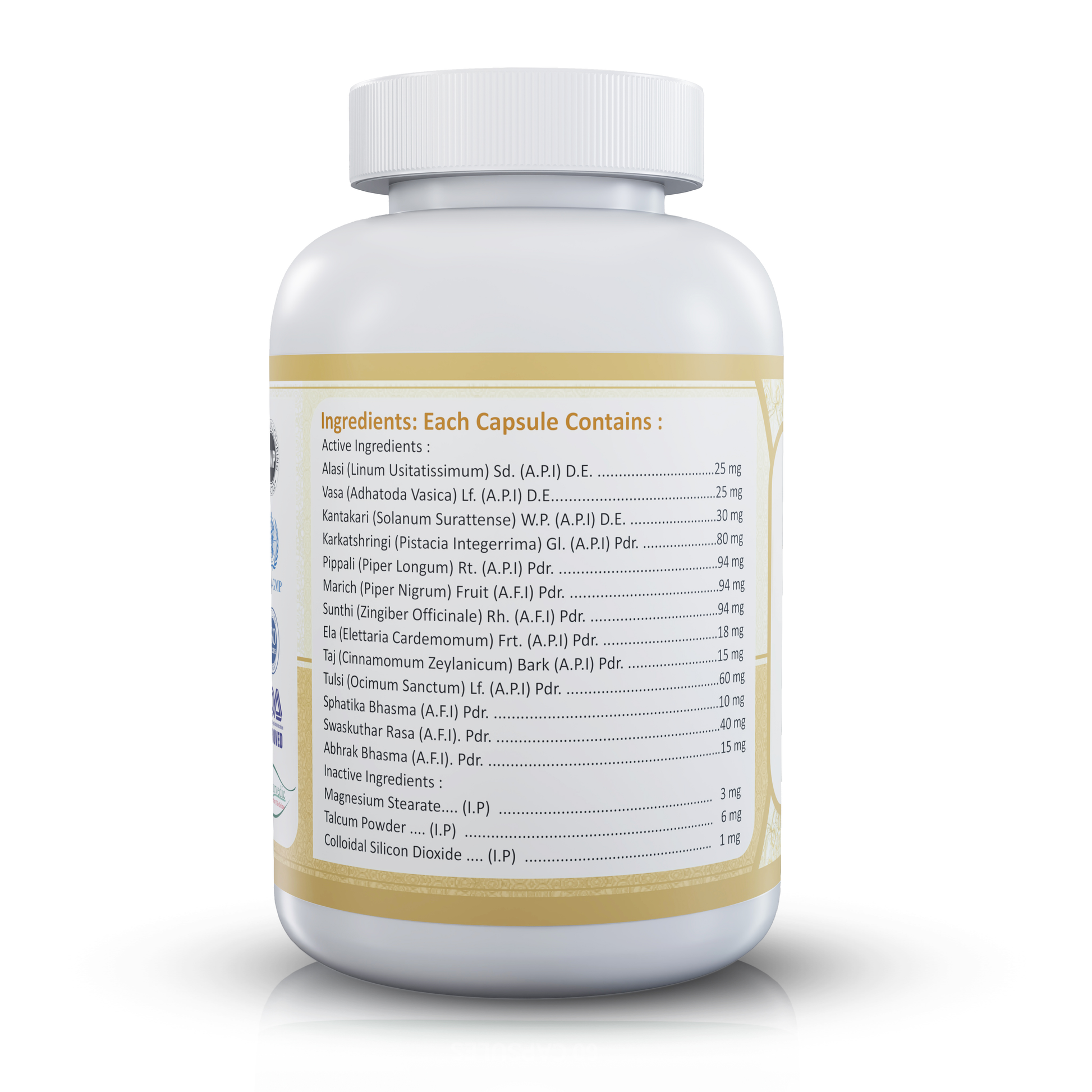 Lungs care product certification details