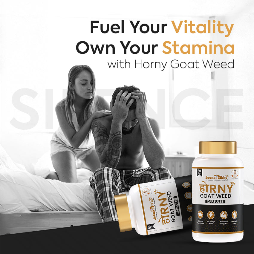 Horny Goat Weed Capsules | Herbal Vitality Blend with Ashwagandha | Provides Stamina, Strength & Daily Energy