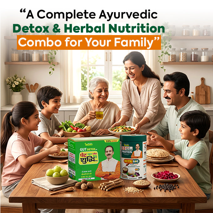 Liver Detox & Daily Nutrition Combo | NutriRoz & Pet Yakrit Pleeha Shuddhi Kit | For Digestion, Metabolism & Plant Protein Nutrition