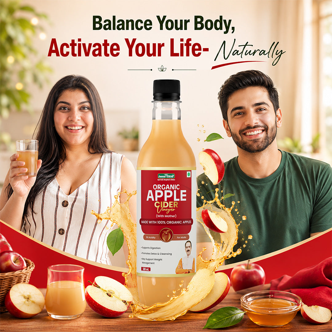 Organic Apple Cider Vinegar | Raw & Unfiltered ACV for Detox, Weight Management, Digestion & Immunity