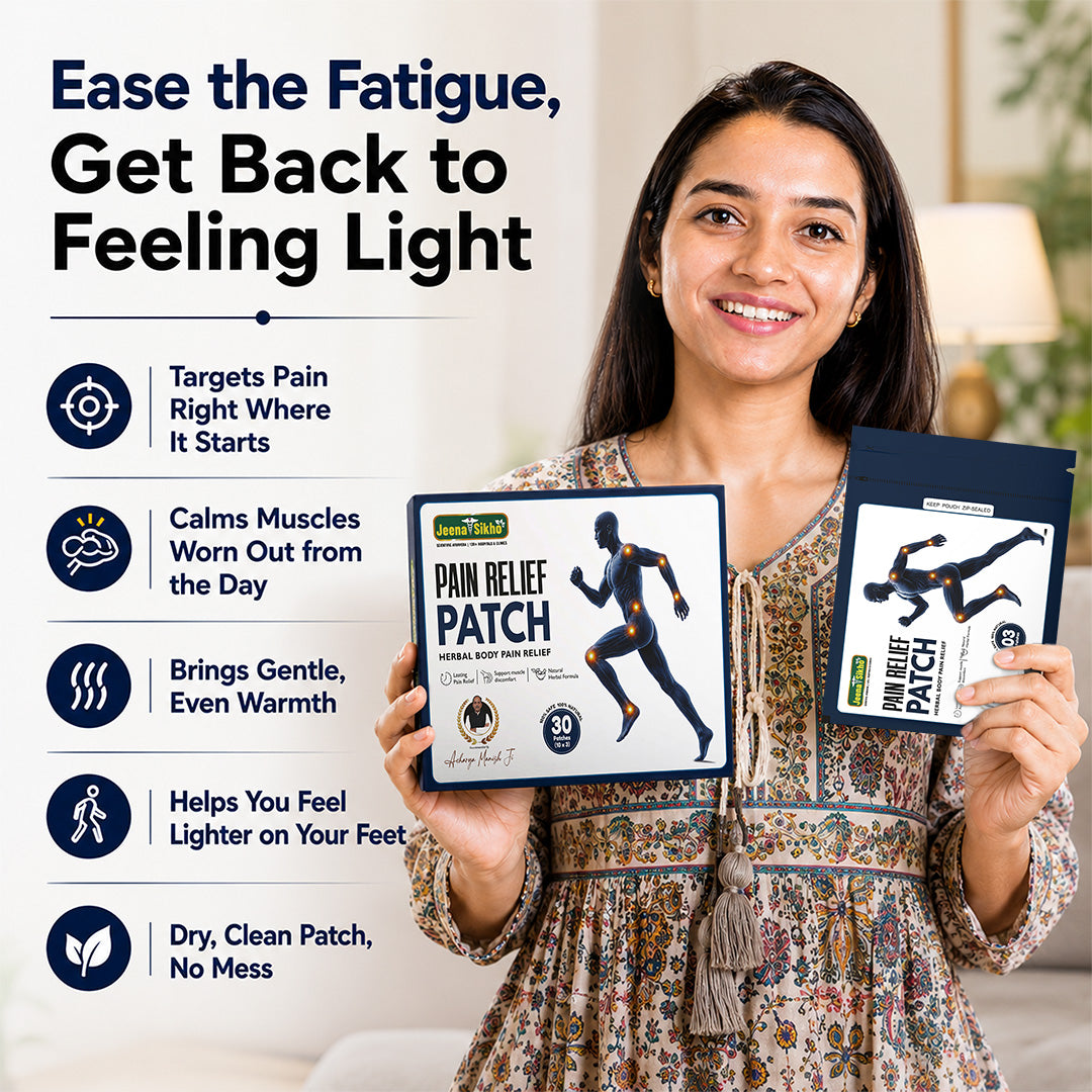 Jeena Sikho pain relief patch for daily fatigue and muscle comfort