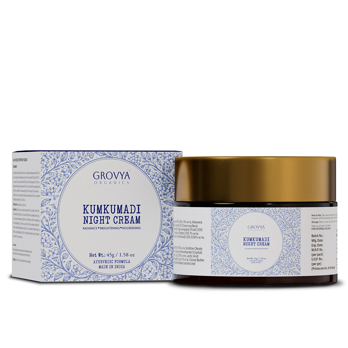 Kumkumadi Night Cream | Radiance & Brightening Night Cream