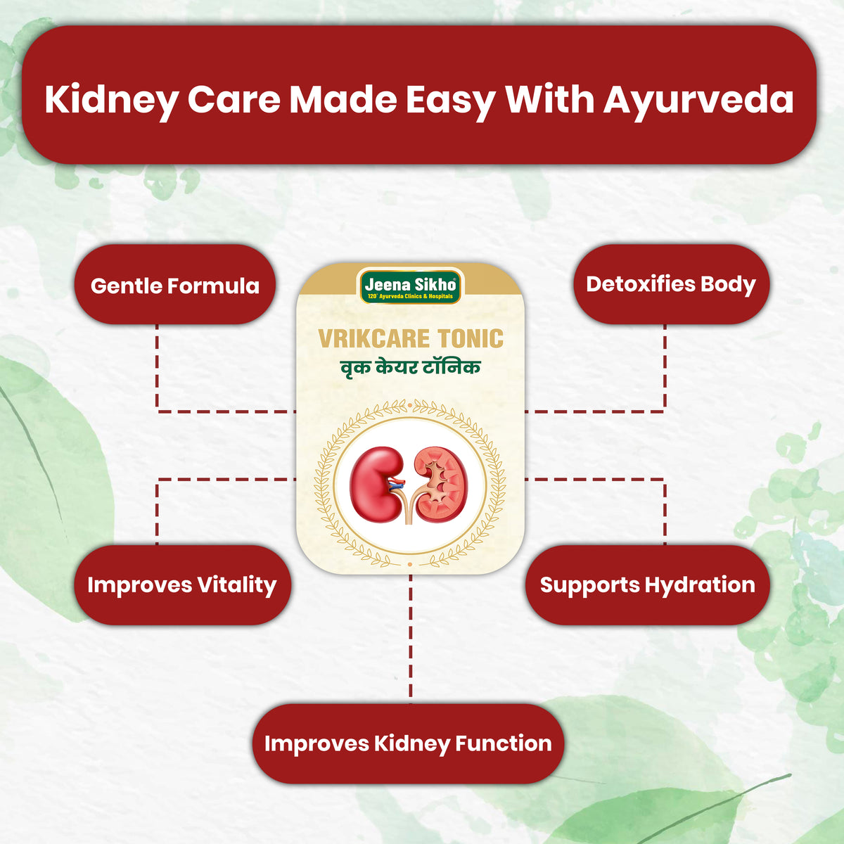 Detox, hydration, vitality and kidney function