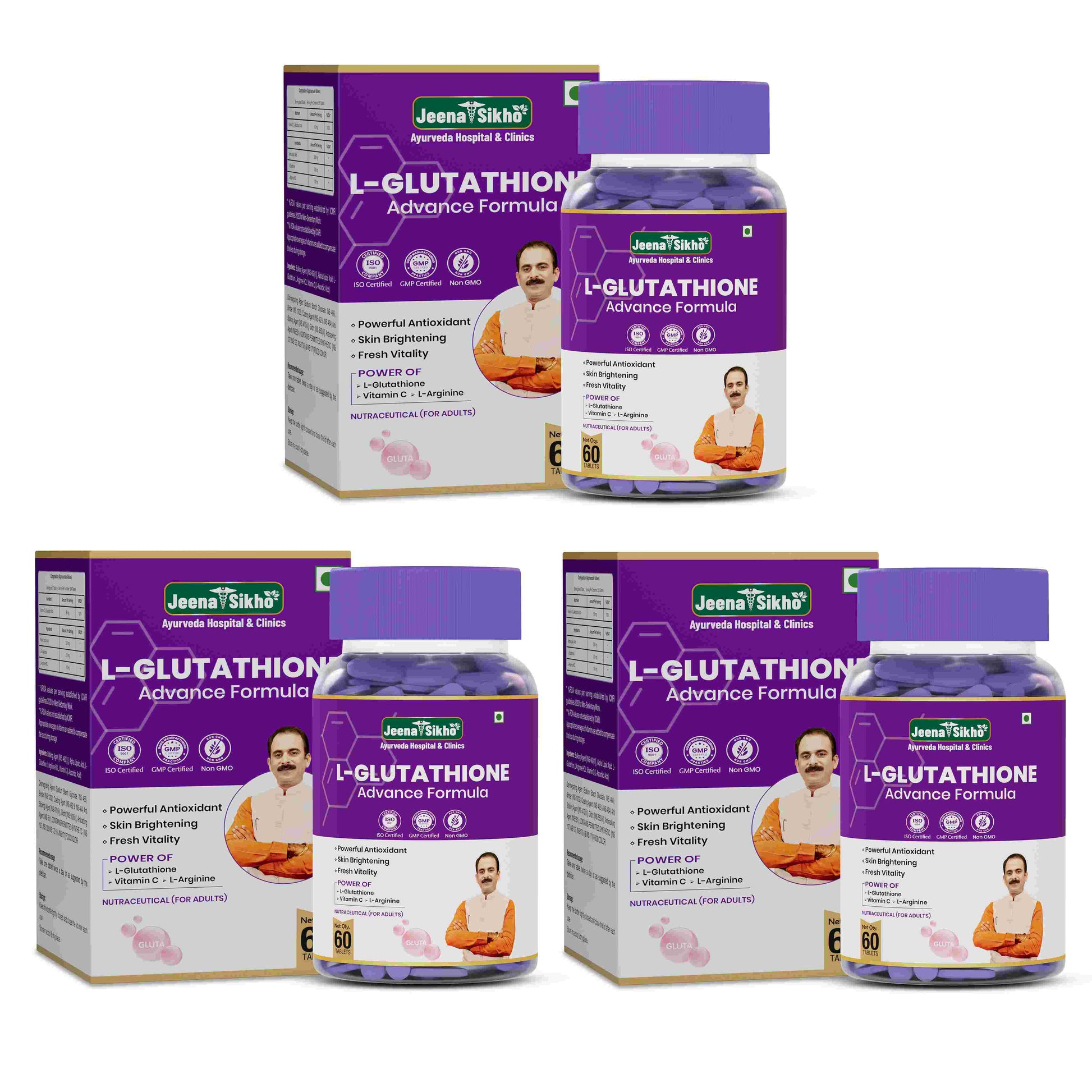 L-Glutathione Tablets for Skin Glow & Detox L-Glutathione Tablets for Skin Glow & Detox