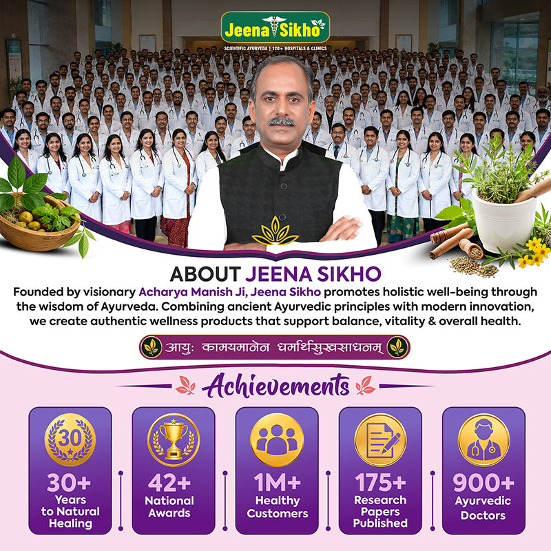 Jeena Sikho Ayurvedic brand achievements and wellness journey