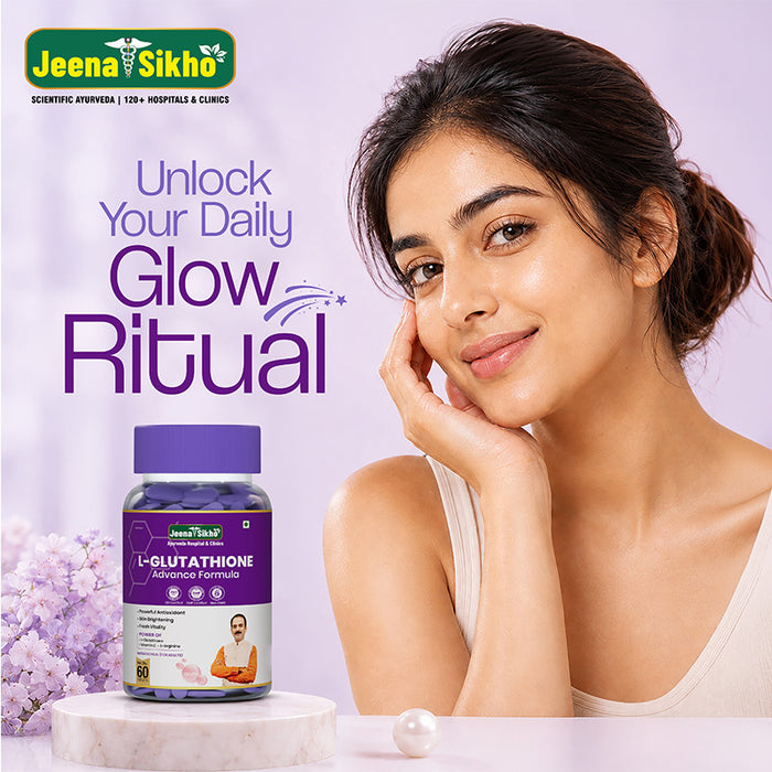 L-Glutathione Tablets | Skin Glow, Radiance & Detox Support with Vitamin C & L-Arginine