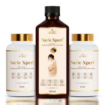 Dr. Maa Kit | Nari Xpert Ayurvedic Women's Wellness Combo | Tablets, Granules & Syrup | Traditional Herbal Care for Feminine & Reproductive Wellness