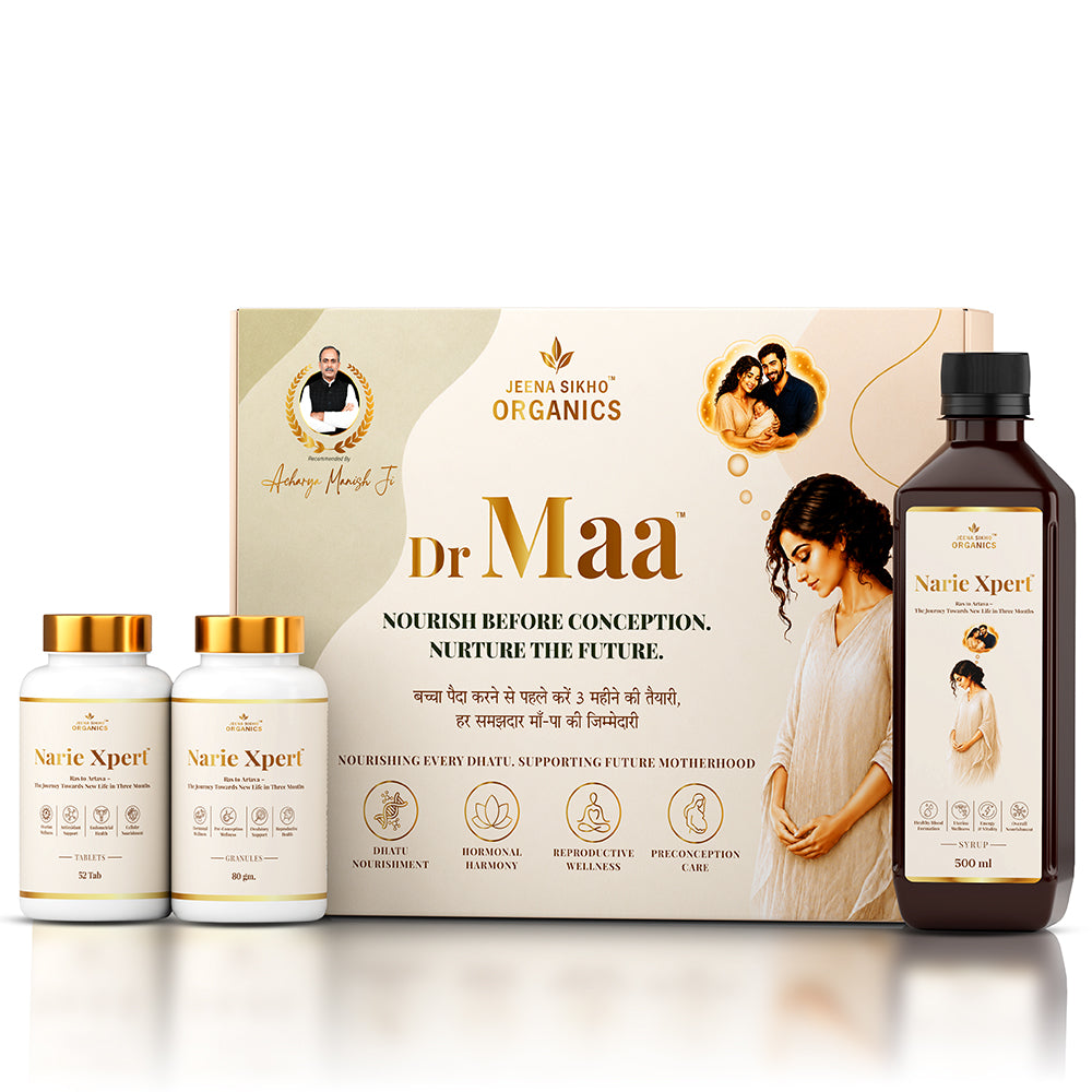 Dr. Maa Kit | Nari Xpert Ayurvedic Women's Wellness Combo | Tablets, Granules & Syrup | Traditional Herbal Care for Feminine & Reproductive Wellness