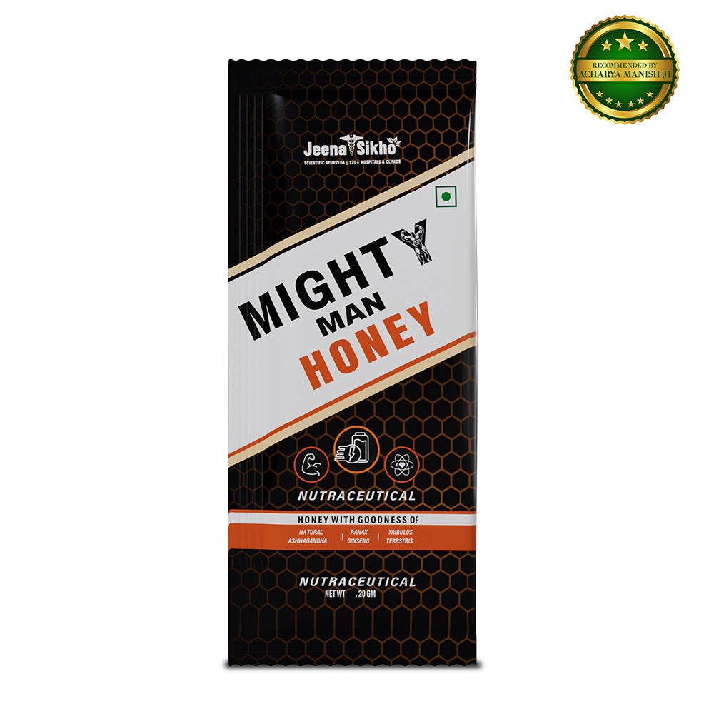 Mighty Man Honey Sachets | Ayurvedic Nutraceutical for Stamina, Strength & Vitality Support