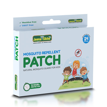 Mosquito Repellent Patch for Kids | Natural Mosquito Guard with Citronella Oil, Lemongrass Oil, & Mint Oil | Up to 12+ Hours Protection | 24 Patches