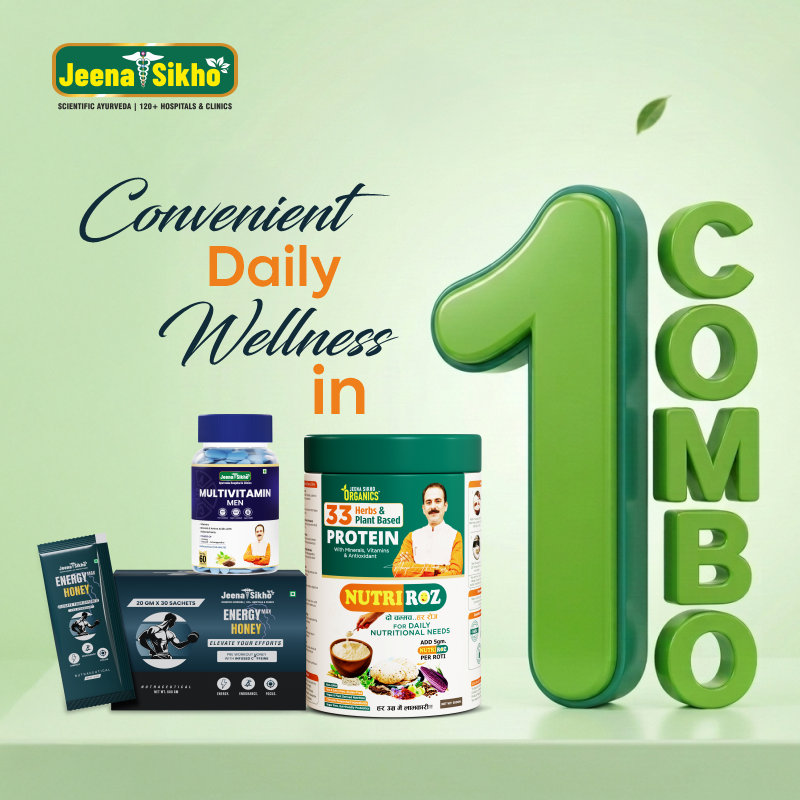 Energy & Nutrition Combo | Jeena Sikho Multivitamin Men, Energy Max Honey & NutriRoz | Daily Energy, Focus, Strength & Balanced Nutrition Support