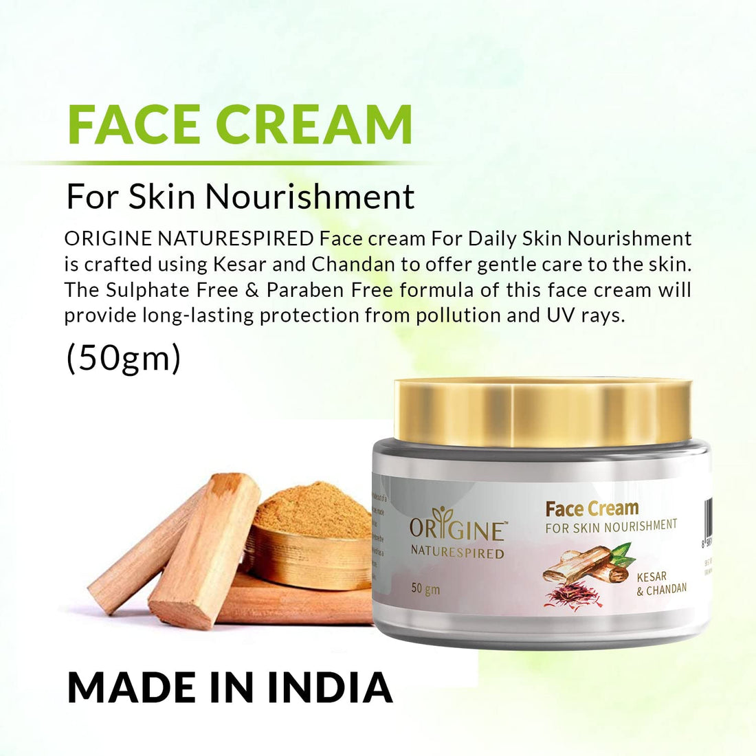 Face Cream For Skin Nourishment | For Deep Nourishment Of Skin, 50 gm