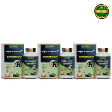 Ojas Forever+ Energy Capsule | Ayurvedic Capsules for Energy, Stamina & Strength