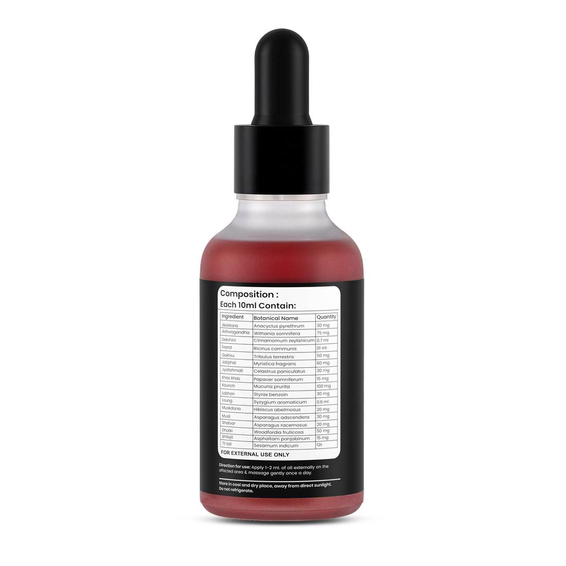 Paurush Control Oil | Ayurvedic Herbal Massage Oil with Shilajit, Jatiphal & Akkarkara | External Massage Oil for Daily Men's Wellness & Vitality
