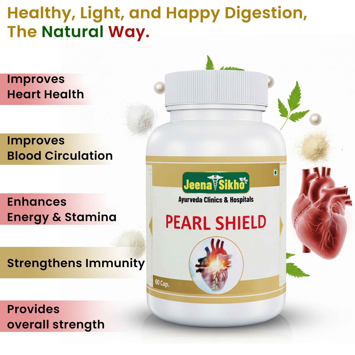 Heart Care capsules with circulation stamina immunity support