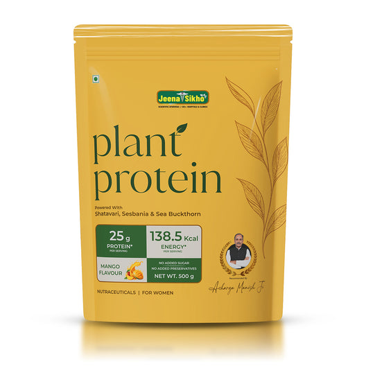 Plant Protein For Women | 25g Protein Per Serving | Mango Flavour | Everyday Nutritional Support, 500 g