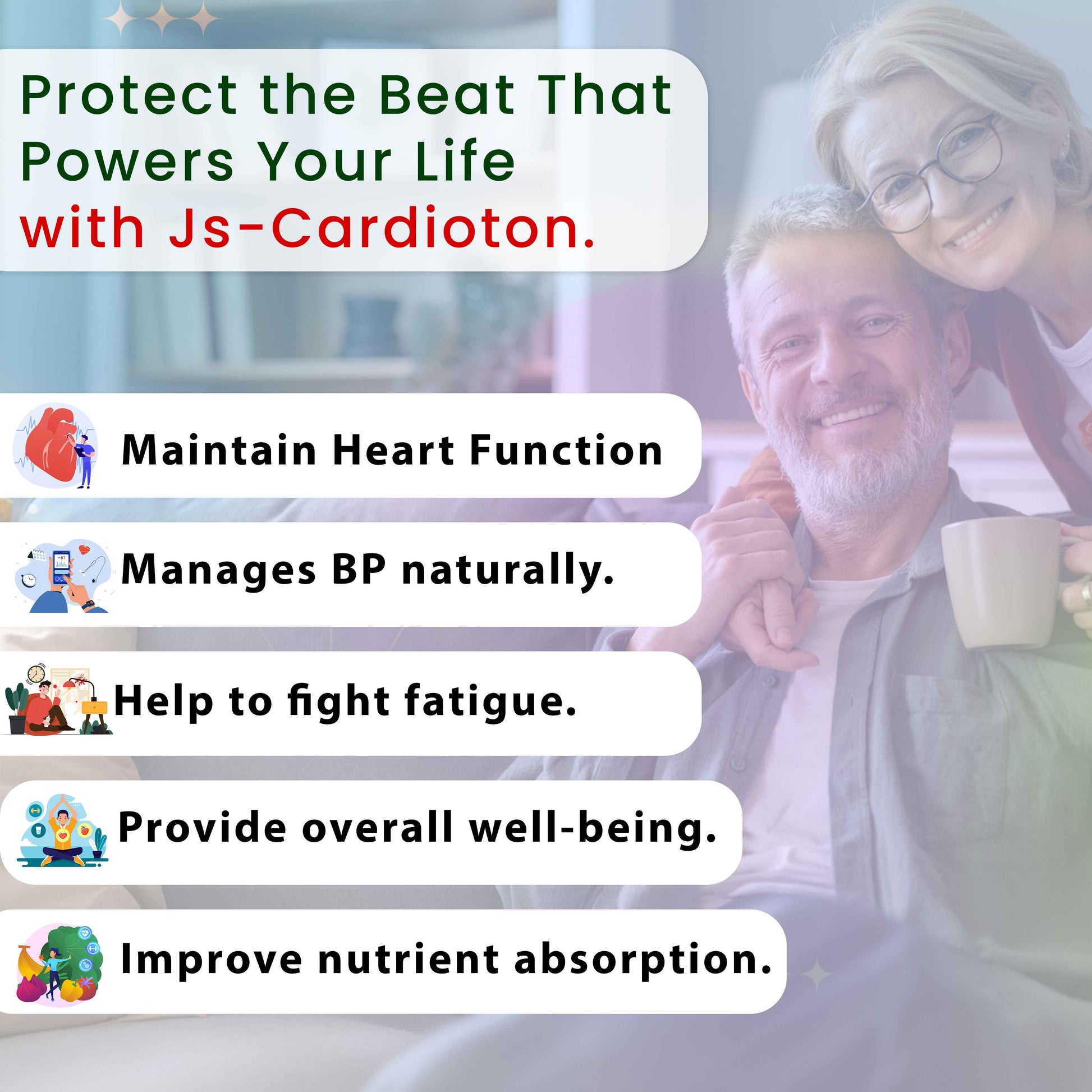 Heart Care JS Cardiotton with BP fatigue wellness support