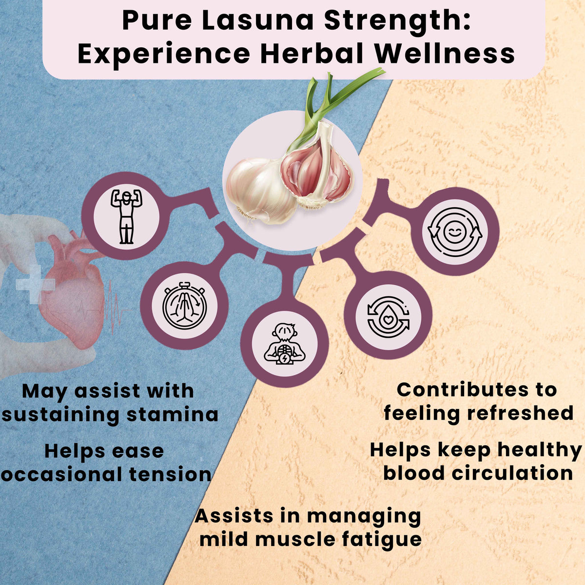 Heart Care Lasuna with stamina circulation fatigue support