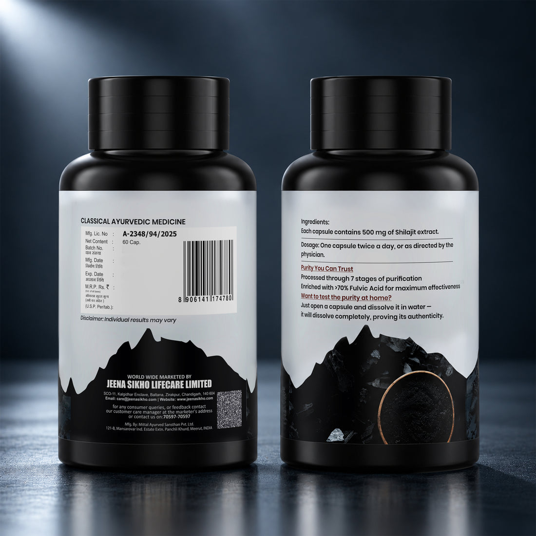 Pure Shilajit for Strength | Ayurvedic Power, Stamina Builder