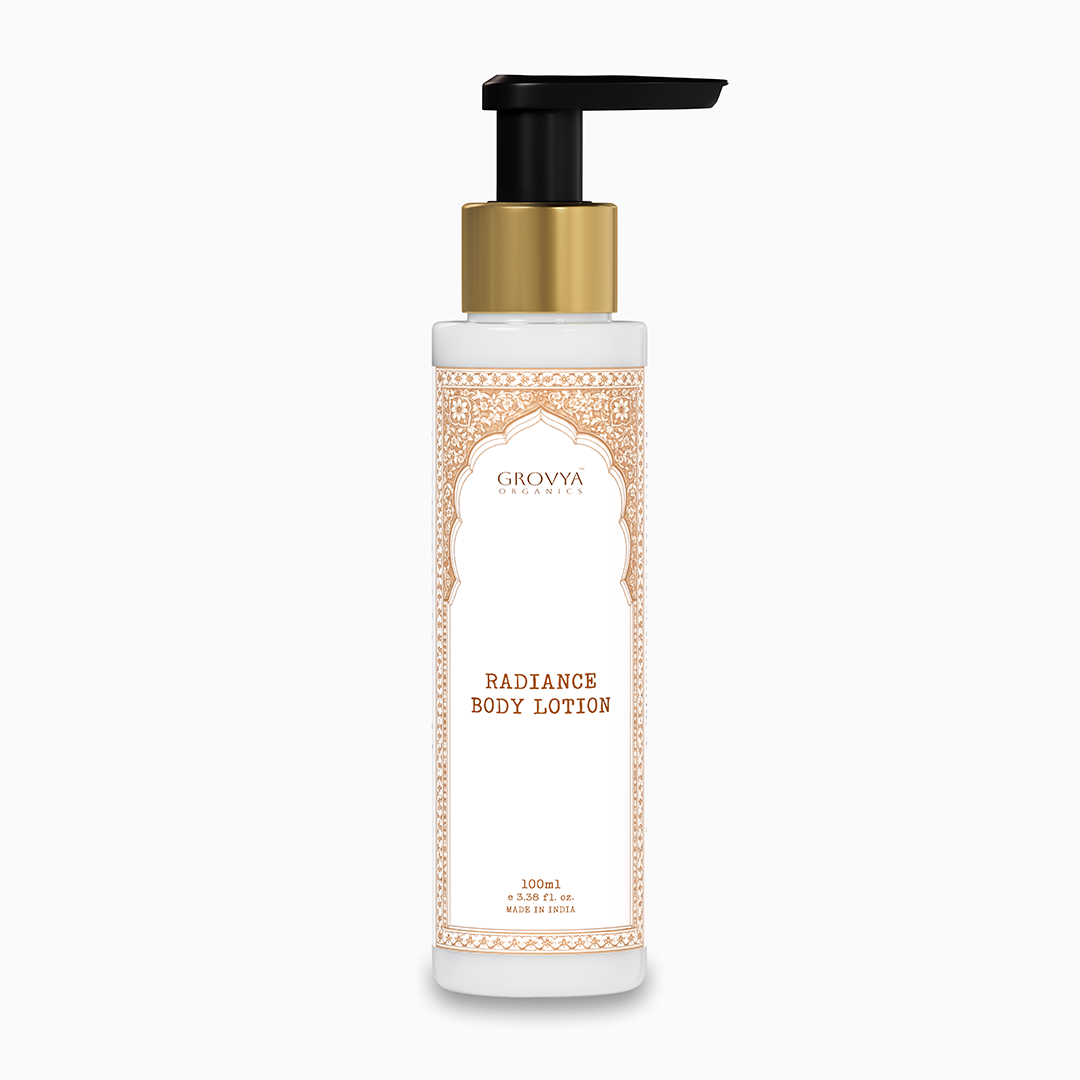 Radiance Body Lotion | Ayurvedic Body Lotion with Almond, Wheatgerm, Mulberry, Ricebran, Jasmine & Mogra Extracts | Herbal Body Care Lotion