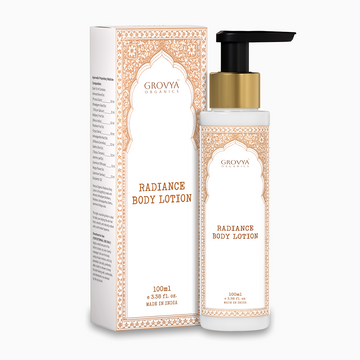 Radiance Body Lotion | Ayurvedic Body Lotion with Almond, Wheatgerm, Mulberry, Ricebran, Jasmine & Mogra Extracts | Herbal Body Care Lotion