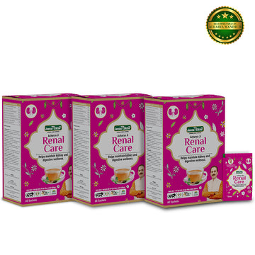 Renal Care Ayurvedic three-box combo with herbal sachets for kidney and digestive wellness
