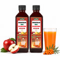 Sea Buckthorn Juice Apple Pulp bottles with apple