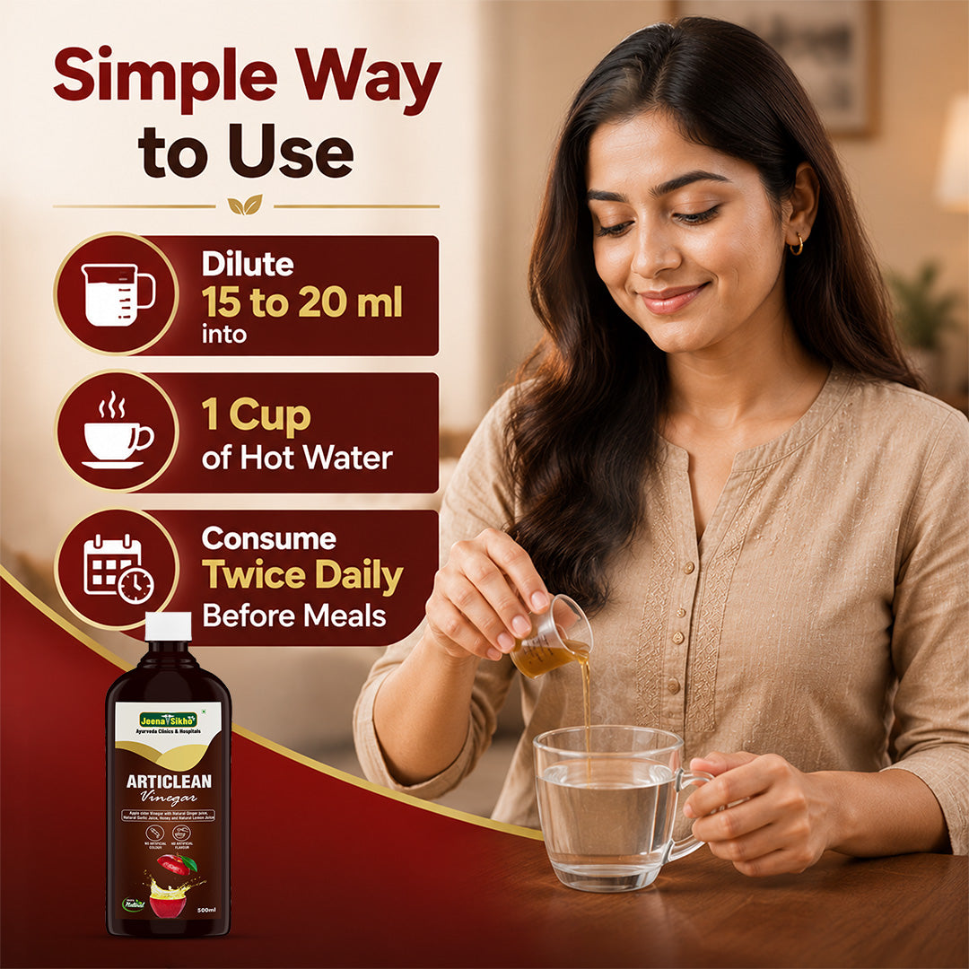 Gut Health Articlean Vinegar with 20ml hot water use