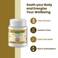 Throat soothing herbal tablets