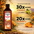 Sea Buckthorn Juice Benefits with Vitamin C comparison and natural nutrients