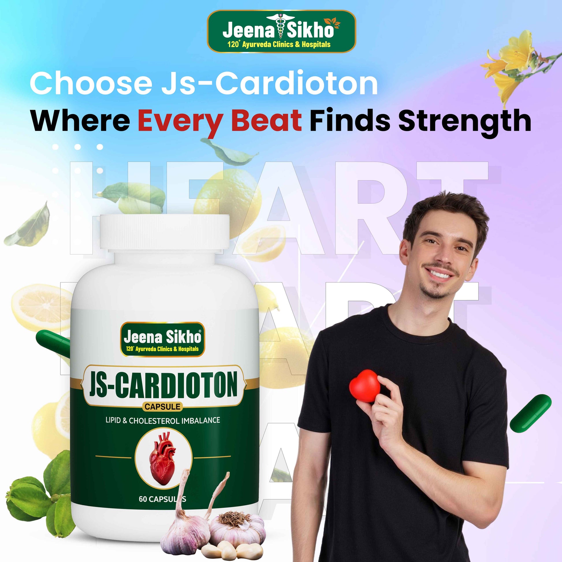 Heart Care JS Cardiotton with lipid cholesterol support