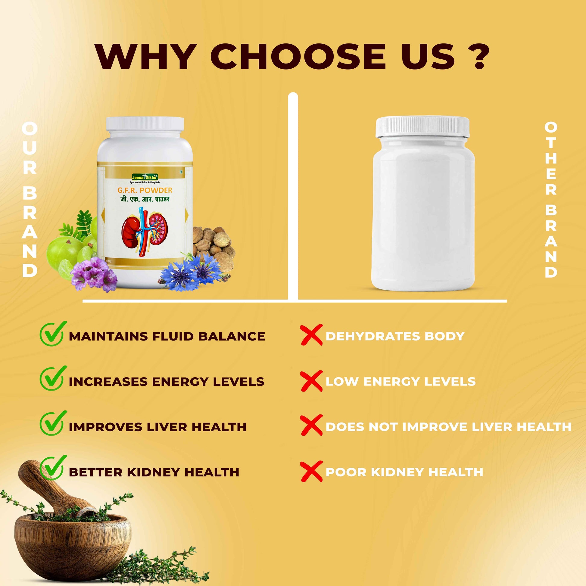 GFR Powder supports kidney health and energy balance