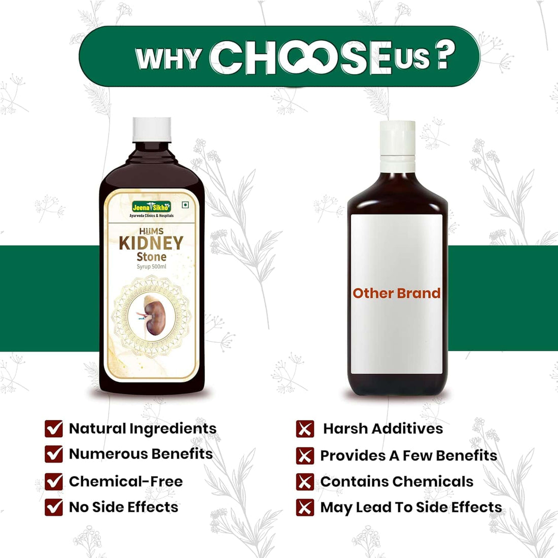 Kidney Stone Syrup with natural ingredients